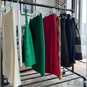 Lot of 10 Work Skirts (all size 00 or 0P) from Anthropology, J Crew, BR, WHBM